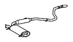17430F0322 - Exhaust: Muffler &amp; Pipe for Toyota: Sienna Image