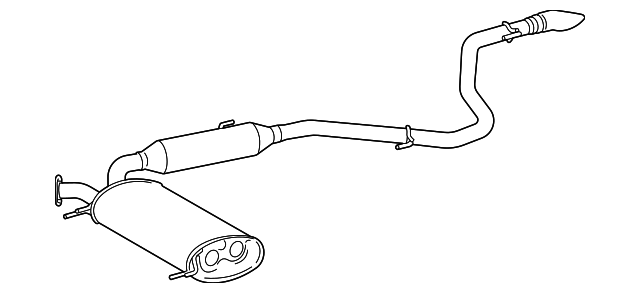 2021-2025 Toyota Sienna Muffler & Pipe Assembly 17430-F0322