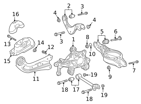 Rear Suspension for 2019 Toyota Camry #0