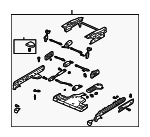 12459449 - Body: Seat Adjuster for Buick: LeSabre | Oldsmobile: Aurora | Pontiac: Bonneville Image