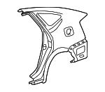 6160147060 - Body: Quarter Panel for Toyota: Prius Image