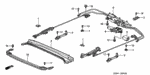70544S1AE01 - Interior/Bumper: SCREW, TRUSS (5X10) for Honda Image