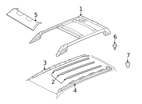 Roof Rack for 2003 Ford Escape #0