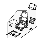 12848619 - : Seat Frame for Saab: 9-3, 9-3X Image