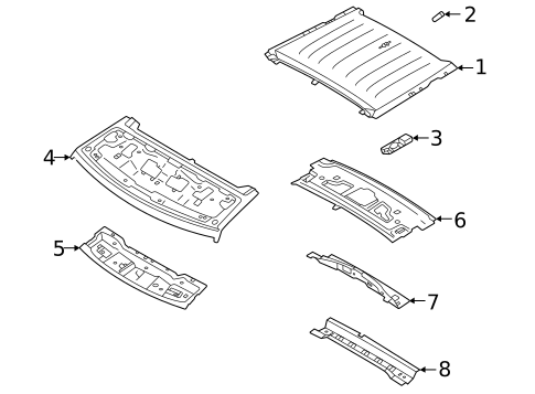 Roof & Components for 2023 Land Rover Defender 90 #1