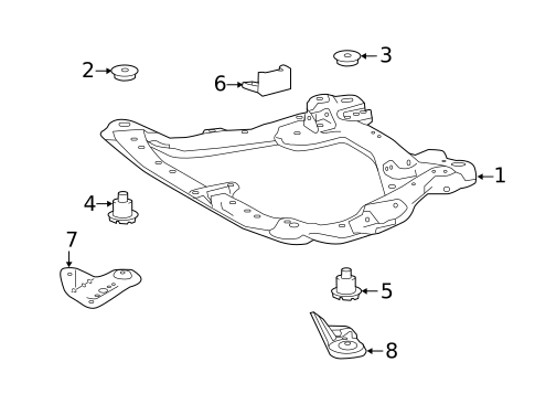 Suspension Mounting for 2013 Lexus ES300h #0