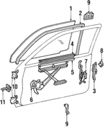 6861010020 - Body: Door Check for Toyota: Tercel Image