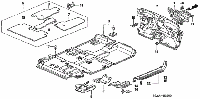 Floor Mat for 2006 Honda CR-V #0