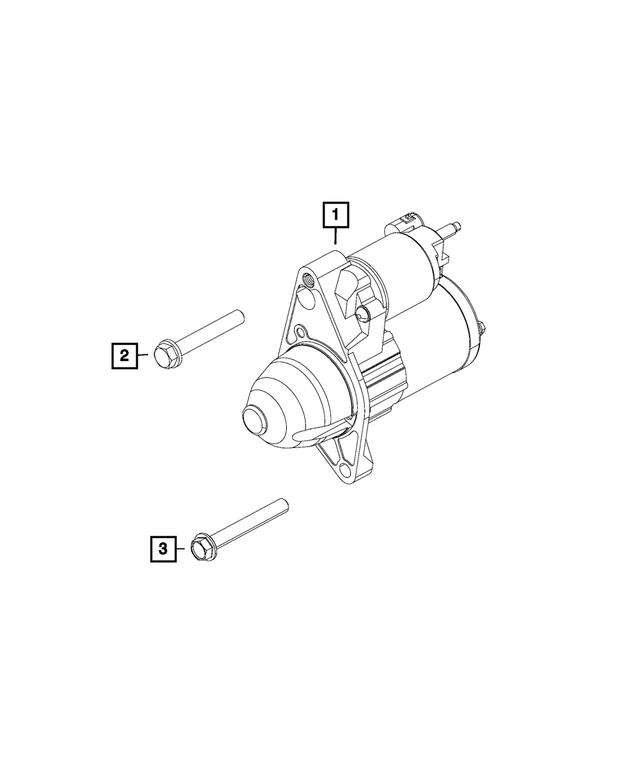 « 6102026 – Electrical : Tête Hexagonale Boulon Et Rondelle, Côté Supérieur Arrière pour Mopar Image »