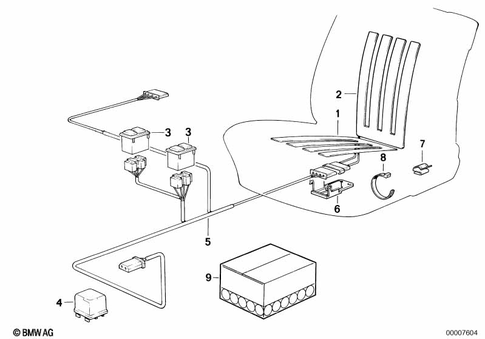 Electric Parts for Seat Heating for 1990 BMW M3 #0