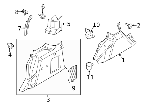 Interior Trim - Side Panel for 2019 Ford Transit Connect #0