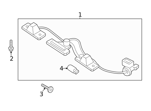 License Lamps for 2017 Hyundai Santa Fe #0