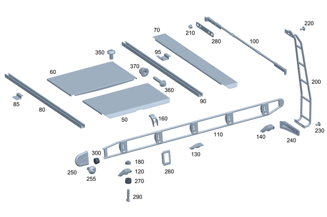 4638801403 - : Carrier for Mercedes-Benz: G500, G550, G63 4x4 Squared AMG, G63 AMG Image