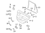 7146957034 - Body: Window Frame Clip for BMW Image