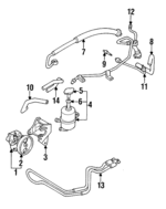 MB815091 - : Power Steering Pump Mount Bracket for Mitsubishi Image