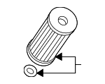 11428575211 - Engine: Engine Oil Filter Element for BMW Image