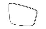 51167407167 - Body: Mirror Glass for BMW: 530e, 530e xDrive, 530i, 530i xDrive, 540d xDrive, 540i, 540i xDrive, 640i xDrive Gran Turismo, 740e xDrive, 740i, 740i xDrive, 745e xDrive, 750i, 750i xDrive, 840i, 840i Gran Coupe, 840i xDrive, 840i xDrive Gran Coupe, M5, M550i xDrive, M760i xDrive, M8, M8 Gran Coupe, M850i xDrive, M850i xDrive Gran Coupe Image
