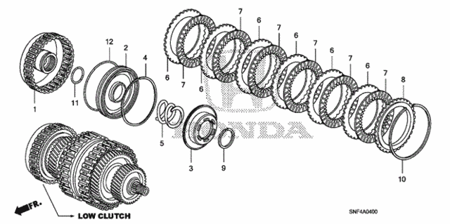 Clutch (Low) for 2006 Honda Civic #0