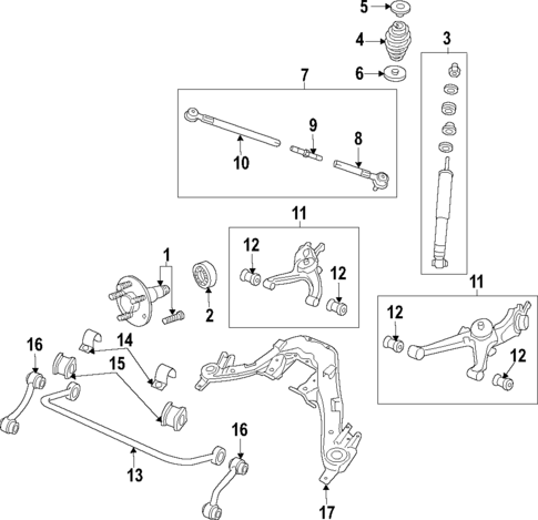 Rear Suspension for 2004 Pontiac GTO #1