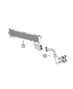 68399015AA - Cooling: Oil Cooler Pressure And Return Hose And Tube for Jeep: Cherokee Image