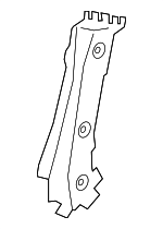 41007488095 - Body: Lock Pillar Reinforced for BMW: 330e, 330e xDrive, 330i, 330i xDrive, M3, M340i, M340i xDrive Image