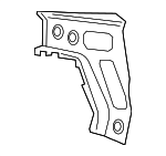 41007488097 - Body: Rear Pillar Reinforced for BMW: 330e, 330e xDrive, 330i, 330i xDrive, M3, M340i, M340i xDrive Image