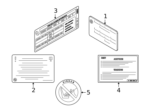 Information Labels for 2020 BMW 540i #2