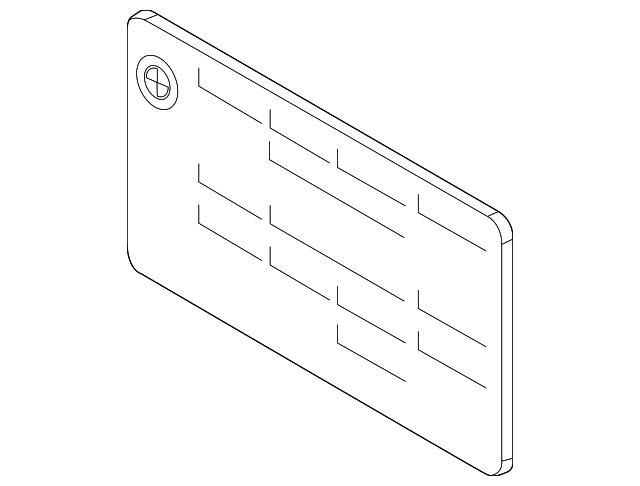 Air Bag Label - BMW (72128240204)