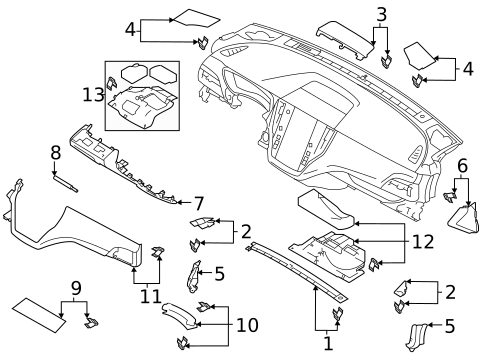 Instrument Panel Components for 2024 Subaru Outback #0