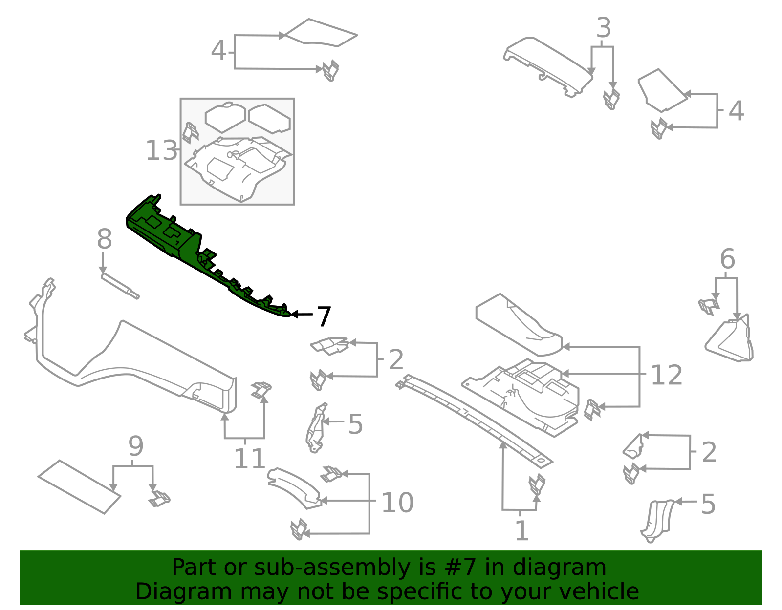 2020-2025 Subaru Lower Cover 66075AN00A | Subaru Online Parts