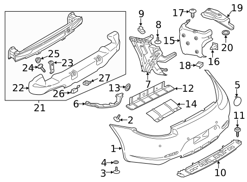 Bumper & Components - Rear for 2012 Porsche 911 #1