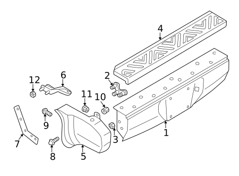 Bumper & Components - Rear for 2003 Nissan Xterra #0