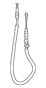11A837017A - Body: Cable for Volkswagen Image