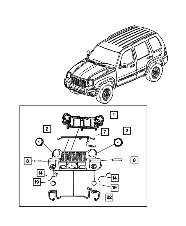 5101821AA - Electrical: Headlamp, Left for Mopar Image