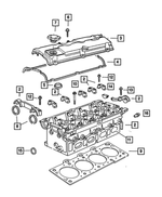 4852729AH - Engine 2.4L Four Cylinder (Turbo): Cylinder Head Cover for Mopar Image