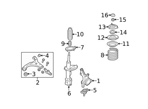 Suspension Components for 2009 Kia Rondo #0