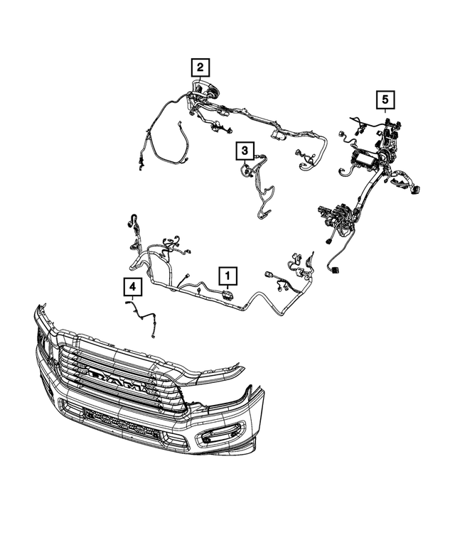 68520148AB - : Dash Left Wiring for Mopar Image