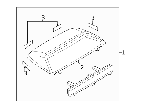 High Mount Lamps for 2014 Mazda 3 #0
