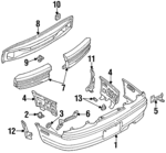 GAY15022XA00 - Body: Bumper Cover for Mazda: MX-6 Image