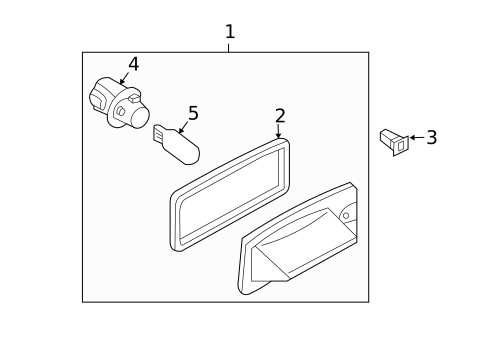 License Lamps for 2009 Nissan Altima #0