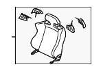6901B148XA - Body: Seat Back Assembly for Mitsubishi Image