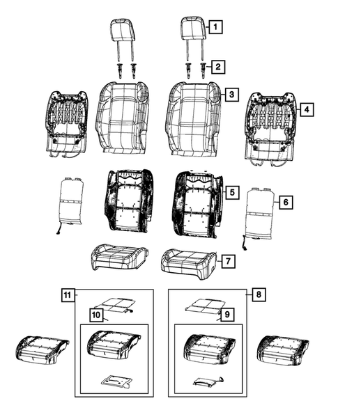 Front Seats - First Row for 2021 Jeep Wrangler #11