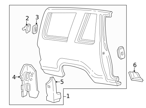 Quarter Panel & Components for 2002 Ford Explorer Sport #0