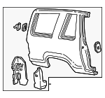 1L2Z9827840AA - Body: Quarter Panel for Ford: Explorer Sport Image