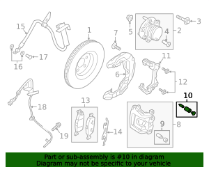 2015-2026 Ford Disc Brake Caliper Pin E1GZ-2C150-A | QuirkParts