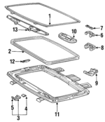6320117200 - Body: Glass for Toyota Image