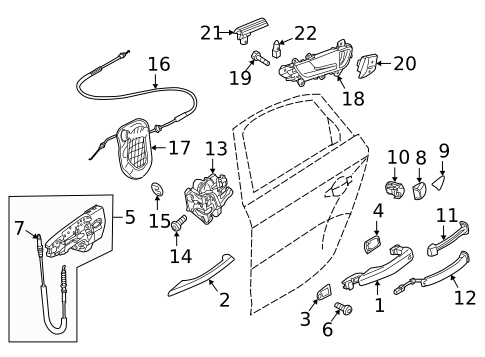 Rear Door for 2016 Audi Q5 #1