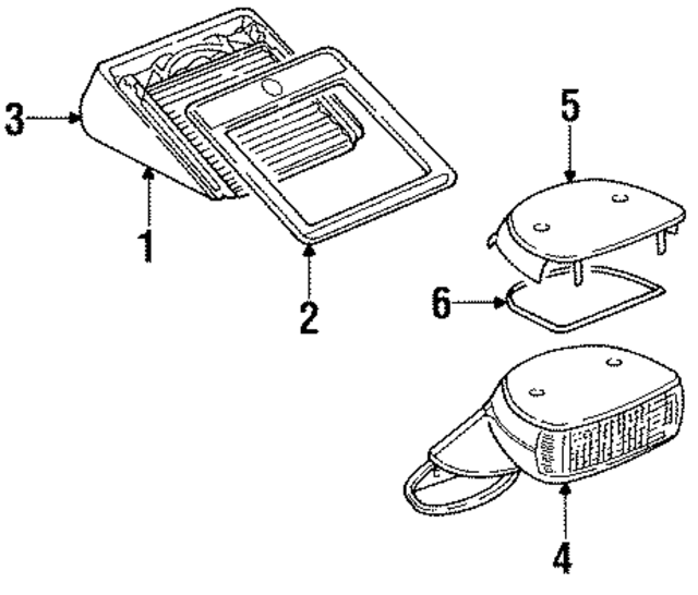9116310700201C - Electrical: High Mount Lamp for Porsche Image