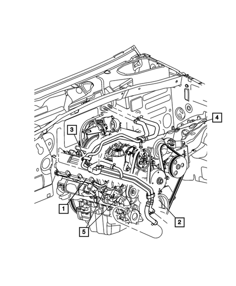 Air Conditioner and Heater Plumbing for 2003 Jeep Liberty #7