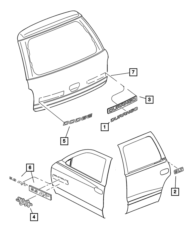5GZ74CA1AA - Exterior Ornamentation: Decal for Mopar Image